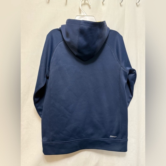 Adidas Kids Hoodie Navy Blue and Yellow Youth
 (Medium 10-12) 0129 - Picture 4 of 7